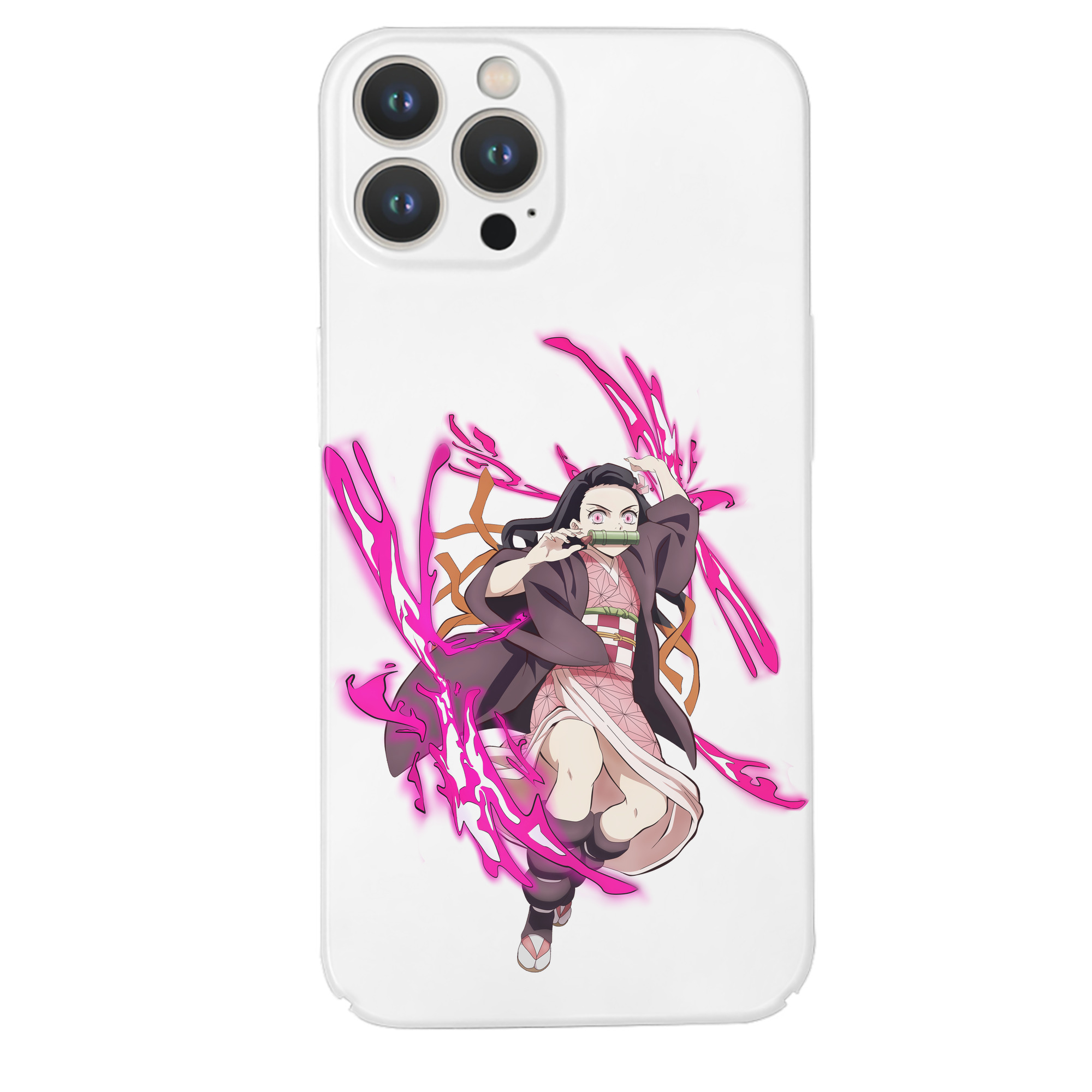 （画像用） 鬼滅の刃（きめつのやいば）竈門 禰󠄀豆子／かまど ねずこ Kamado Nezuko 【iPhone 14シリーズ対応】ハードケース